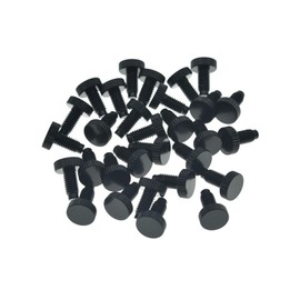 KAISH 30pcs Stainless Steel Guitar Tremolo Bridge Fine Tuner Screws Fine Tuning Screws Fits FR Black