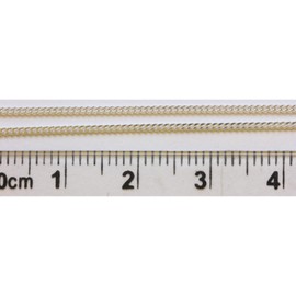 Arranview Jewellery 925 Sterling Silver Fine Diamond Cut Curb Chain 40cm (16inch)