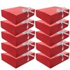 10pack 12.2x 9.84x 3.14 inches Gift Boxes with Lids, White