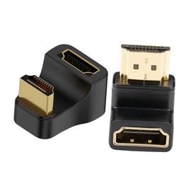 KONTONTY 2pcs Khz Video Connector Adapter for Projector Tv and Laptop Lightweight Male to Female Coupler for High-Definition Connection and Easy Setup