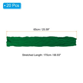 PATIKIL Nylon Stockings DIY Flower, 20Pcs Stocking Flower Fabric Material Tensile Silk Stocking Flowers for DIY Flower Making Wedding Crafts Home Decoration, Dark Green