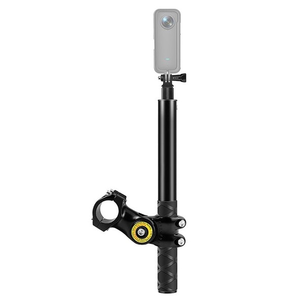 INVINEEX Motorcycle & Bicycle Handlebar Mount with Monopod Stand for