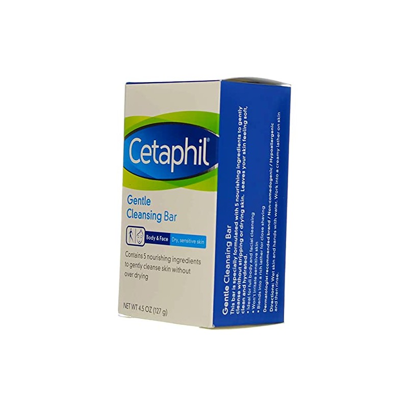 Cetaphil Gentle Cleansing Bar For Dry And Sensitive Skin, 4.5