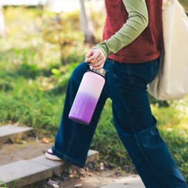 BOTTLE BOTTLE Water Bottle, 33.8 fl oz (1,000 ml), For Children, Direct Drinking, Hot and Cold Insulated, Vacuum Insulated, Stainless Steel, Water Bottle, Portable, Purple