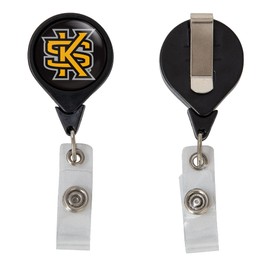 Desert Cactus Kennesaw State University Retractable Badge Holder Owls KSU ID Reel with Ticket Clip for Lanyard, Work, School & Office Access