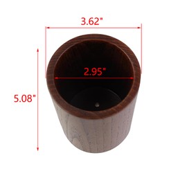 MY MIRONEY Wooden Utensil Holder Kitchen Spoon and Chopstick Holder Multi-Functional Wood Pen Holder Makeup Brush Holder Desktop Storage Organizer, 3.62" x 5.08"(Type 1)