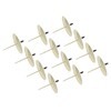 12pcs Candle Plate Iron Material 7x6.5cm/2.8x2.6in Gold Stable Reliable Decorative