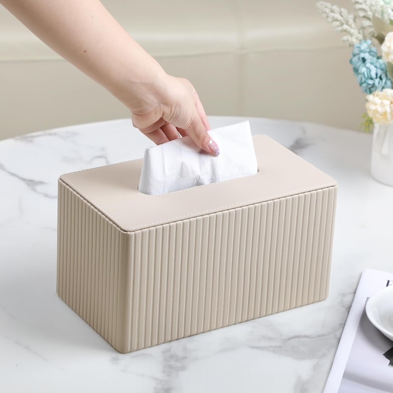 MEIBOOCH Extra Large Tissue Box Cover for Standard Size 180