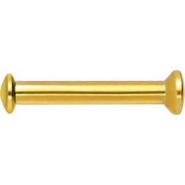 PIERCINGLINE Titanium Triple Mini Labret Stud Internal Thread Flat Disc Piercing Lip Ear Nose Choice of Colours and Sizes, Titanium