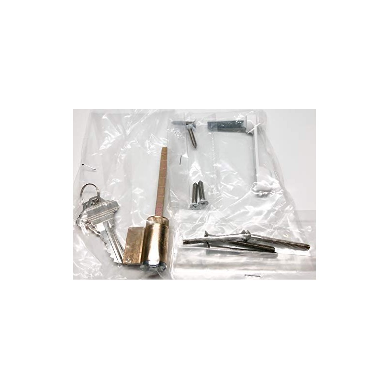 Sliding Patio Door Handle Set for Milgard, White (Locking)