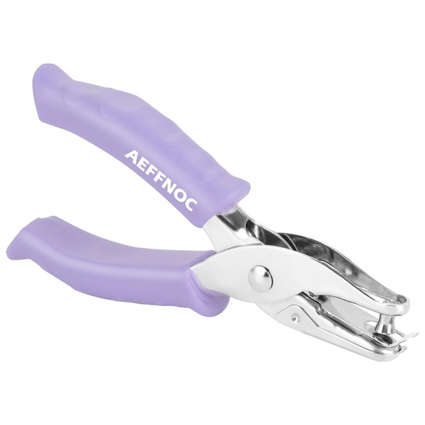 AEFFNOC Single Hole Punch, One Hole Puncher with Soft Grip