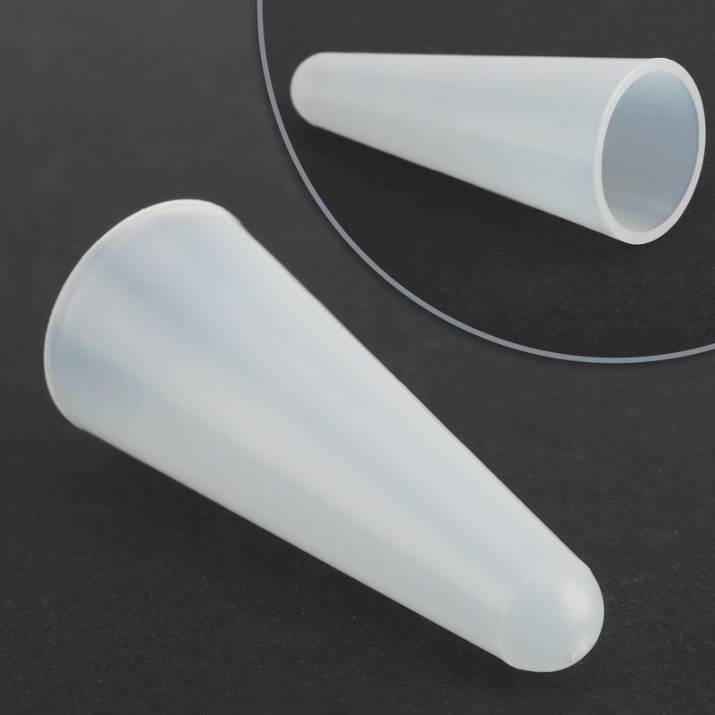 com-four® 2 x Plastic School Cone Tip Protectors – Round