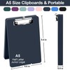 Meiikun Small Clipboard with Storage, A5 Clipboards with Pen Holder,