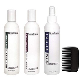 Brandywine Synthetic and Human Hair Care Products (Maintenance Kit plus Wide Tooth Comb)