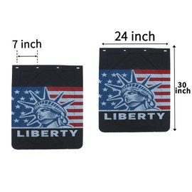 TAIROD 2024 New Upgrade Mud Flap for Semi Truck/Trailer, Universal Heavy Duty Rubber MudFlaps, 24x30 inch 2 Pack