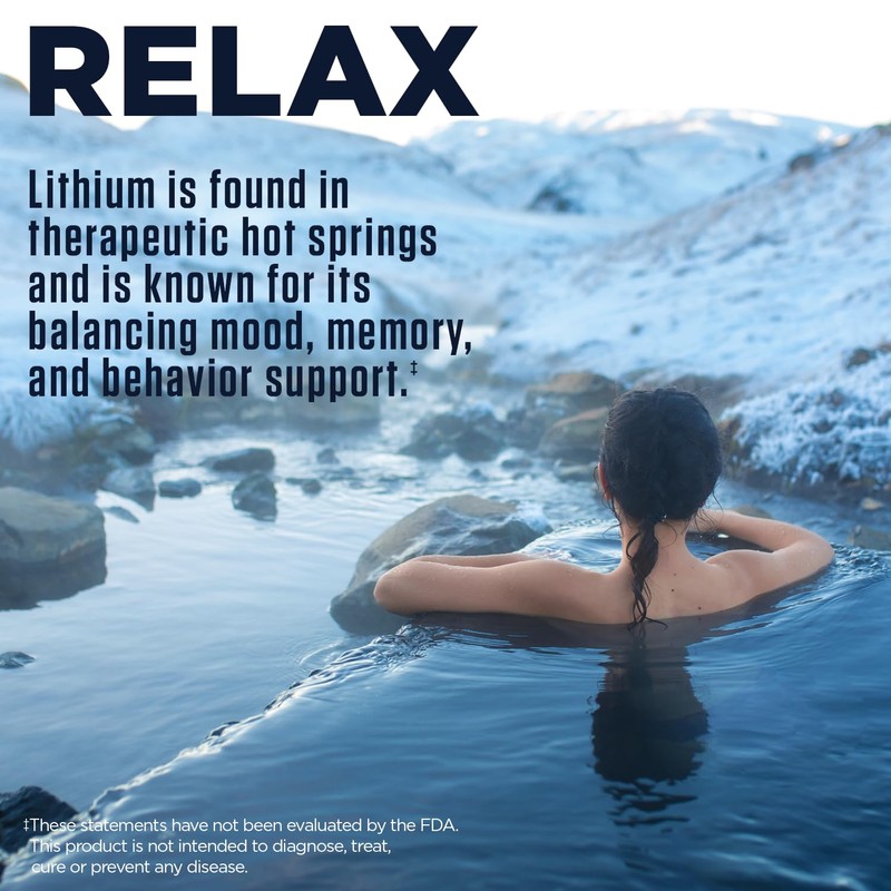 KAL Lithium Orotate Dropins, Chelated | Mood & Relaxation Support