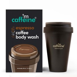 MCaffeine Espresso Coffee Body Wash, 300ml, with Natural AHA and Coffee Oil, Exfoliating and Tan Removal