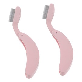 FRCOLOR 2pcs Eyebrow and Eyelash Comb Lash Separator Tool Folding Design for Makeup Application for Home and Travel Use for Makeup