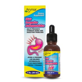 ARYMAR Elixir Paregorico Antiespasmodico - Digestive Comfort with Papain & Anise Oil, 1 Fl Oz