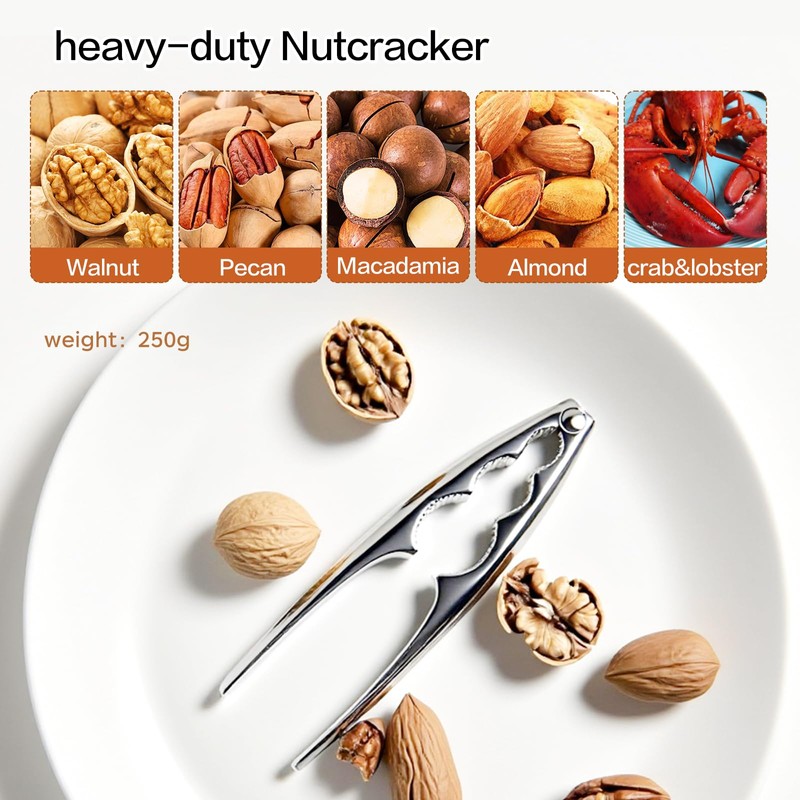 MmmLucipor Nutcracker Chestnut Clip, High-Quality Nut Cracker, Multifunctional Chestnut Tongs,