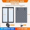 Aprllolg Winter Insulated Window Cover,3 Layer 63 x 39 Inch