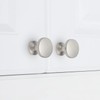 homdiy 10 Pack Brushed Nickel Cabinet Knobs Silver Dresser Drawer