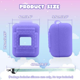 JAYOBGO Silicone Cover Case for Bitzee Interactive Toy Digital Pet, Silicone Protective Case for Bitzee Virtual Electronic Pets, Digital Pet Case Accessories for Bitzee with Lanyard (Case Only)