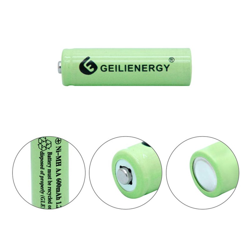 QBLPOWER AA Ni-MH 600mAh 1.2V Rechargable Solar Light Batteries for
