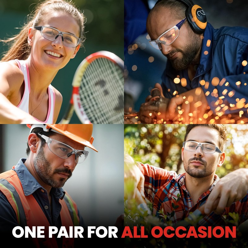 Upgraded 2.0 Safety Pickleball Glasses