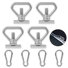 8-Piece Load Securing Set Safety Rail Eyelet Nuts Load Securing Lashing Eyelets Stainless Steel Load Securing Screws for VW T5 / T6