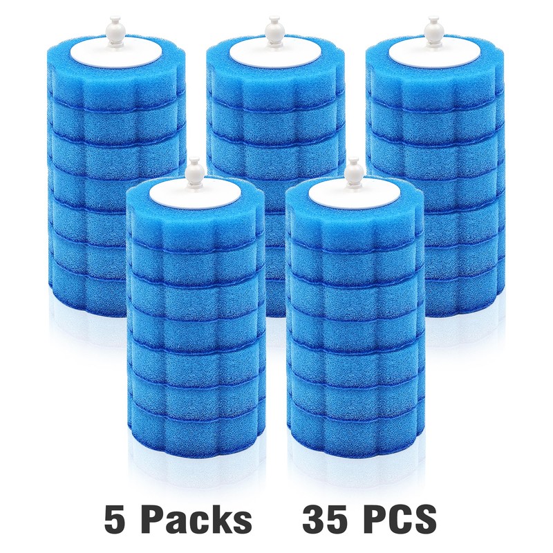 NEWE Disposable Toilet Brush Cleaner Refills 35PCS, Toilet Wand Replacement