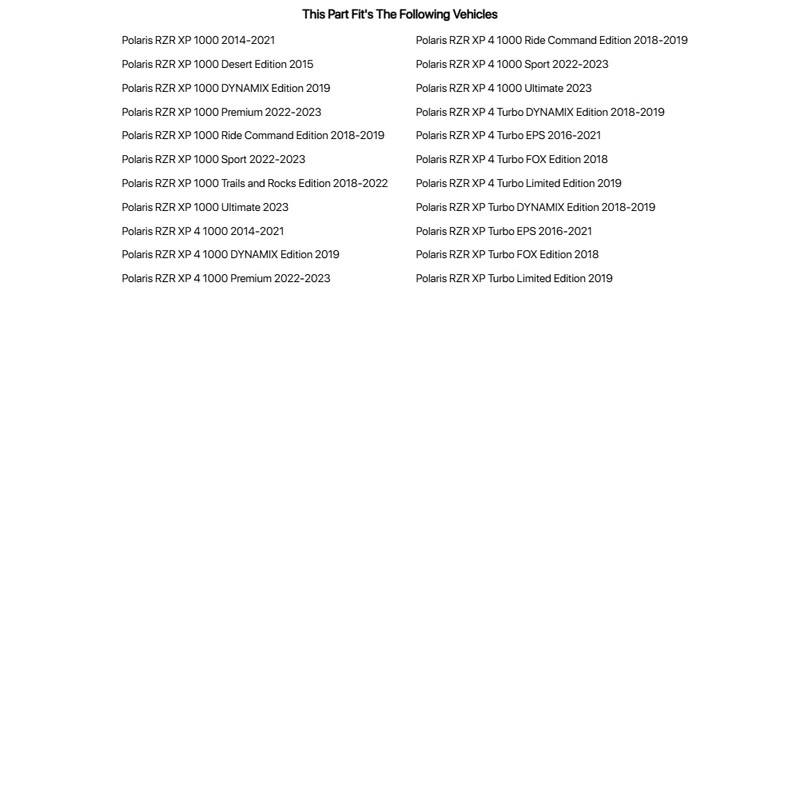 TUSK LED Light Bar Brackets 30 inch Straight/Curved for Polaris