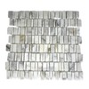 Tenedos HTC412 Calacatta Gold Mini Broken Linear Marble Mosaic Tile