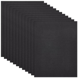 BENECREAT 12Pcs Black EVA Foam Insole, 12 × 9 Inches, 3mm Thick Rectangle Eva Foam Sheets, Eva Foam Padding Sheets for Insole Making