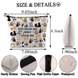 Goblin King Gifts You Have No Power Over Me Moive Themed Makeup Bag For Friend Family Cute Ello Worm Lover Gift (have no power bag)
