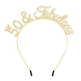 CIEHER 50th Birthday Headband, 50th Birthday Crown 50th Birthday Decorations Women 50th Birthday Gifts