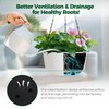 T4U 10 Inch Hanging Planters for Indoor Plants, 2 Pack