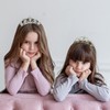 Lovelyshop - Tiara dorada con diamantes de imitación para niños