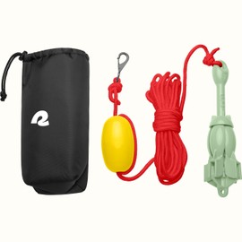 Retrospec Mainstay 3.5 lbs Folding Grapnel Anchor Kit with 26FT Rope, PP Buoy, Water Resistant Travel Bag and Rust Resistant Snap Hook & Anchor for Inflatable Paddle Boards, Docks & Kayaks
