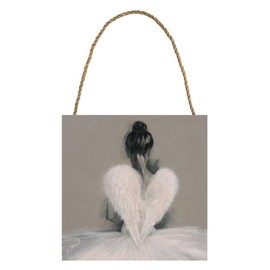 Hazel Bowman Wooden Wall Art, Multi-Colour, 20 x 20 cm