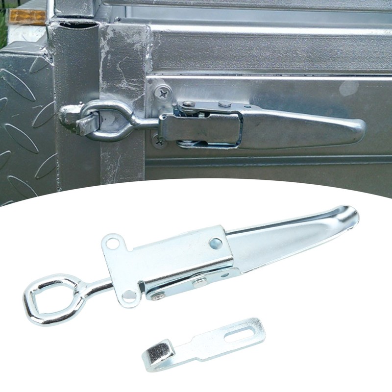 Trailer Spring Hasp Heavy Duty Galvanized Iron Door Handle Buckle
