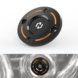 NICECNC Orange Timer Cover Timing Device Cover Clock Timer Shell Aluminum Compatible with Harley Breakout FXBR 2018-2024, Road Glide Limited FLTRK 2020-2024, Replacement for 25600042, See Fitments