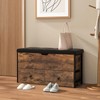 Giantex Storage Chest Bench - Storage Trunk with 2 Rolling