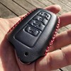 Genuine Leather Remote Key Fob Cover Case Protector for Previous