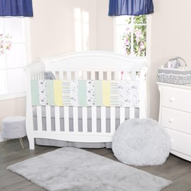 EVERYDAY KIDS 12 Pack Burp Cloths for Baby Boys and Girls - Sheeps, Clouds and Stars