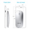 FENIFOX Bluetooth Mouse, Slim Mini Portable Flat Travel Wireless Mouse