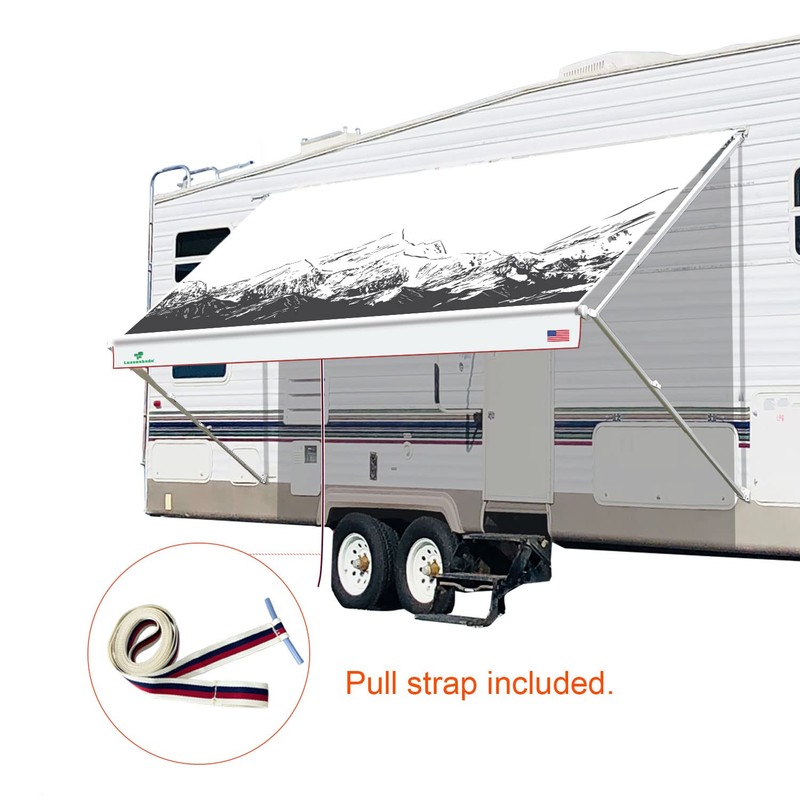 Leaveshade RV Awning Fabric Replacement Camper Trailer Awning Fabric Super