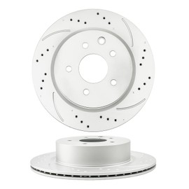 PHILTOP Rear Brake Pads and Rotors kit Fit for INFINITI 2008-2012 EX35, 12” Brake kit Rear Brakes Rotors Automotive Replacement Brake kits