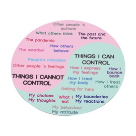 DOITOOL Magnetic Emotion Wheel Sticker Calming Feelings Chart for Laptops Notebooks Refrigerators PVC Decal for Discussions Group Activities and Emotional Learning