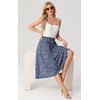 GRECERELLE Women's Summer Midi Long Midi Skirt A-line Flowy with